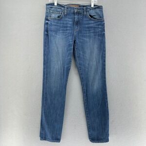 Joe's Preston Slim Fit Distressed Denim Jeans 32x30 Whiskers Rock Edgy Punk
